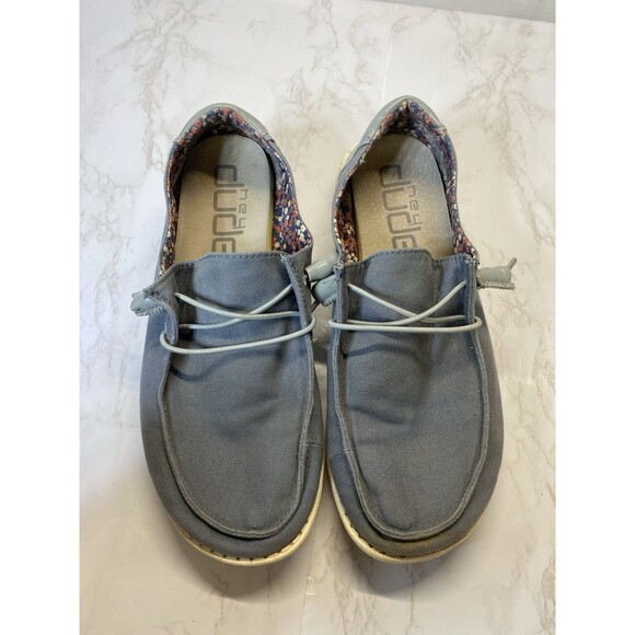 Hey Dude Wendy Citadel Blue Shoes Women Size 9 - Picture 5 of 7